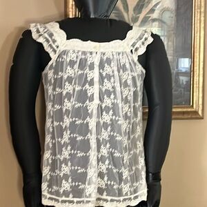 See through lace top